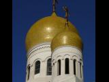 [Cliquez pour agrandir : 61 Kio] San Francisco - The orthodox cathedral of the Holy Virgin: the cupolas.
