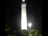 [Cliquez pour agrandir : 32 Kio] Biarritz - Le phare de nuit.