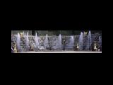 [Cliquez pour agrandir : 34 Kio] Versailles - Le mur d'eau du bosquet de la salle de bal. Créé par le Nôtre, cet espace servait de piste de danse.