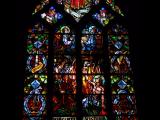 [Cliquez pour agrandir : 123 Kio] Marcq-en-Barœul - L'église Saint-Vincent : vitrail représentant le martyre de Saint Vincent.