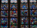 [Cliquez pour agrandir : 194 Kio] Auxerre - La cathédrale Saint-Étienne : vitrail : détail.