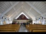 [Cliquez pour agrandir : 128 Kio] Monterrey - L'église Cristo de la Montaña : la nef.