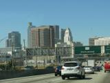 [Cliquez pour agrandir : 74 Kio] Los Angeles - The downtown seen from highway I-10.