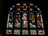 [Cliquez pour agrandir : 103 Kio] Lille - Le grand séminaire : la grande chapelle : vitrail.