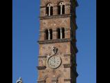 [Cliquez pour agrandir : 88 Kio] Rome - La basilique Sainte-Marie-Majeure : le clocher : détail.