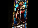 [Cliquez pour agrandir : 143 Kio] Saint-Pée-sur-Nivelle - L'église Saint-Pierre : vitrail représentant saint Paul.