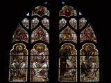 [Cliquez pour agrandir : 110 Kio] Senlis - La cathédrale : vitrail représentant les prophètes.