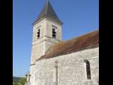 [Cliquez pour agrandir : 92 Kio] Argentolles - L'église Notre-Dame-de-la-Nativité : le clocher.