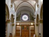 [Cliquez pour agrandir : 92 Kio] Santa Fe - Saint Francis cathedral: the entrance and the pipe organ.