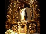[Cliquez pour agrandir : 124 Kio] Roncevaux - La collégiale Sainte-Marie : l'église de Sainte-Marie-la-Royale : statue de Saint Jacques.