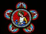 [Cliquez pour agrandir : 95 Kio] Peyrehorade - L'église Saint-Martin : vitrail.