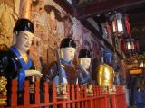 [Cliquez pour agrandir : 124 Kio] Shanghai - Le temple de Chenghuang : statues.