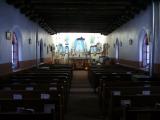 [Cliquez pour agrandir : 61 Kio] Taos Pueblo - The church of San Geronimo: the nave.