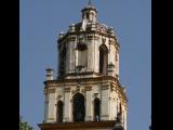 [Cliquez pour agrandir : 99 Kio] Mexico - L'église Saint-Jean-Baptiste : le clocher.