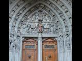 [Cliquez pour agrandir : 121 Kio] Fribourg - La cathédrale Saint-Nicolas-de-Myre : le portail.