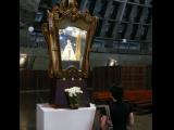 [Cliquez pour agrandir : 77 Kio] Rio de Janeiro - La cathédrale Saint-Sébastien : statue de la Vierge et de l'Enfant Jésus.