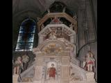 [Cliquez pour agrandir : 94 Kio] Lyon - La cathédrale Saint-Jean : l'horloge astronomique : partie haute.