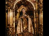 [Cliquez pour agrandir : 153 Kio] Ávila - L'église de la Santa : retable : détail.