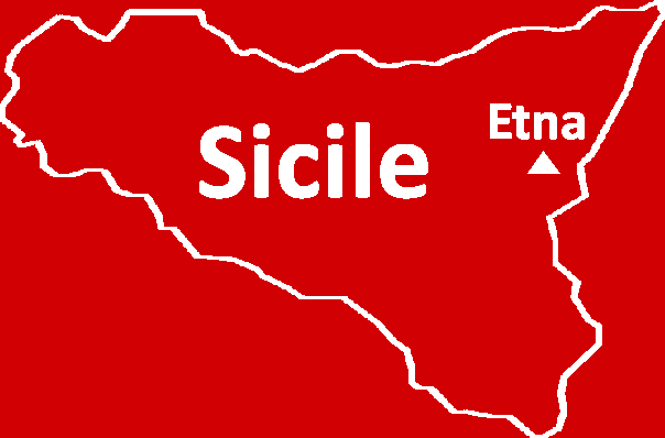 Sicile : Plan montrant l'Etna.