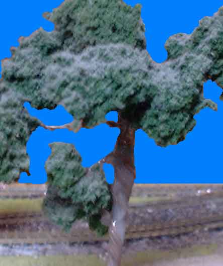 Modélisme : Mon circuit ferroviaire : arbre en fil de fer.