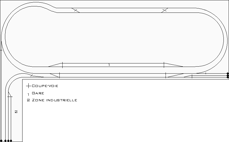 Modélisme : Schéma de mon circuit ferroviaire.