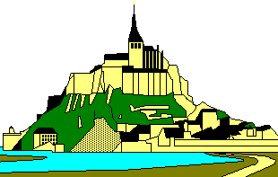 Mont Saint-Michel : Un dessin du Mont.