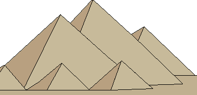 Égypte : Les pyramides de Gizeh.