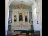 [Cliquez pour agrandir : 78 Kio] Albuquerque - The church of San Felipe de Neri: the choir.