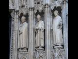 [Cliquez pour agrandir : 103 Kio] Bordeaux - La cathédrale Saint-André : la porte Nord : statues.