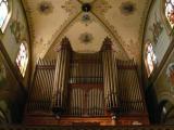 [Cliquez pour agrandir : 104 Kio] San Francisco - Saint Boniface's church: the pipe organ.
