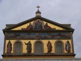 [Cliquez pour agrandir : 77 Kio] Rome - La basilique Saint-Paul-Hors-les-Murs : le cloître : fresque.