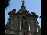 [Cliquez pour agrandir : 61 Kio] Rio de Janeiro - L'ancienne cathédrale Notre-Dame-du-Mont-Carmel : la façade : détail.