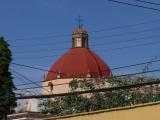 [Cliquez pour agrandir : 123 Kio] Mexico - L'église Saint-Bernardin-de-Sienne : la coupole.