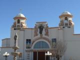 [Cliquez pour agrandir : 59 Kio] Las Cruces - Our Lady of Health's church: the front side.