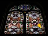 [Cliquez pour agrandir : 137 Kio] Shanghai - L'église Saint-Joseph : vitrail : détail.