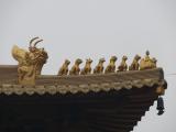 [Cliquez pour agrandir : 48 Kio] Shanghai - Le temple de Jing'An : décoration des toits.