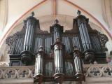 [Cliquez pour agrandir : 100 Kio] Chalon-sur-Saône - La cathédrale Saint-Vincent : la façade : l'orgue.