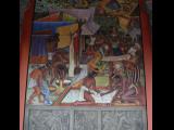 [Cliquez pour agrandir : 137 Kio] Mexico - Le palais national : fresque de Diego Riveira.