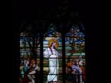[Cliquez pour agrandir : 66 Kio] Biarritz - L'église Sainte-Eugénie : vitrail représentant Jésus.
