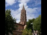 [Cliquez pour agrandir : 104 Kio] Toulouse - La basilique Saint-Sernin : le flanc et le clocher.