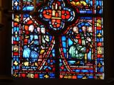 [Cliquez pour agrandir : 140 Kio] Paris - La Sainte-Chapelle : la chapelle haute : verrière : détail.
