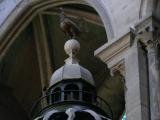 [Cliquez pour agrandir : 74 Kio] Lyon - La cathédrale Saint-Jean : l'horloge astronomique : le coq.