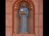 [Cliquez pour agrandir : 49 Kio] Sierra Vista - Saint-Andrew-Apostle's church: statue of San Francisco de Asís.