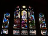[Cliquez pour agrandir : 104 Kio] Lille - Le grand séminaire : la grande chapelle : vitrail.