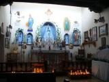 [Cliquez pour agrandir : 80 Kio] Taos Pueblo - The church of San Geronimo: the choir.