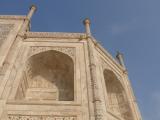 [Cliquez pour agrandir : 104 Kio] Agra - Le Taj Mahal : détail.