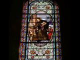 [Cliquez pour agrandir : 137 Kio] Saint-André-de-Cubzac - L'église Saint-André-du-Nom-de-Dieu : vitrail de Saint Vincent-de-Paul.