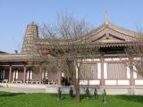 [Cliquez pour agrandir : 125 Kio] Famen - Le temple ancien : bâtiments et jardin.