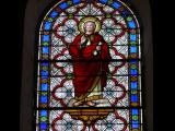 [Cliquez pour agrandir : 147 Kio] Colombey-les-deux-Églises - L'église Notre-Dame-en-son-Assomption : vitrail représentant Saint Pierre.