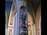 [Cliquez pour agrandir : 95 Kio] Nanteuil-le-Haudouin - L'église Saint-Pierre : statue de la Vierge à l'Enfant.